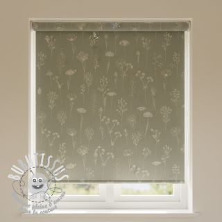 Tissu déco Linenlook Fine Fragile Flower old green