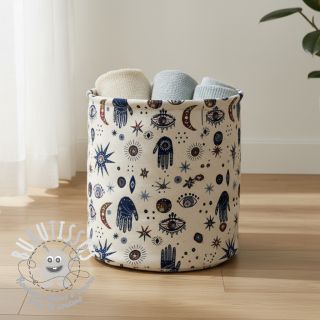 Tissu déco jacquard Namaste allover blanc