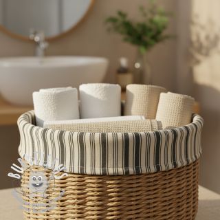 Tissu déco Eugene noir