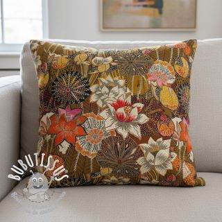 Tissu déco jacquard Opium allover or