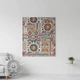Tissu déco jacquard Ethnic multico