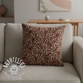 Tissu déco jacquard Anthéa terracotta