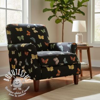 Tissu déco GOBELIN PREMIUM Happy Butterfly Mix