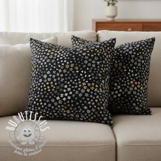 Tissu déco jacquard Flower Mix Sprinkle metallic deluxe