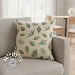 Tissu déco Handpainted Leaf Art digital print