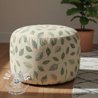 Tissu déco Handpainted Leaf Art digital print