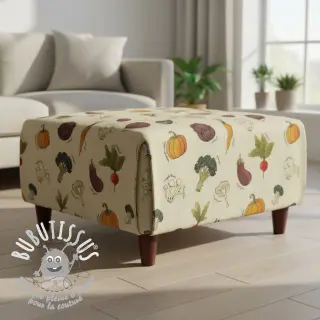 Tissu déco Veggie Harvest Garden digital print