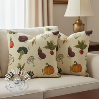 Tissu déco Veggie Harvest Garden digital print