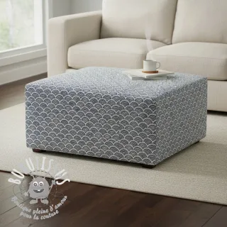 Tissu déco Linenlook Little Wave Scale