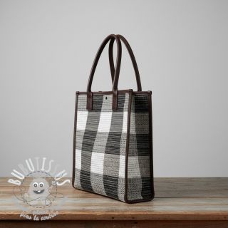 Tissu déco jacquard TWEED allover graphite