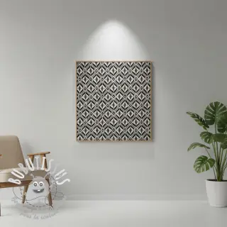 Tissu déco jacquard MOANA allover taupe