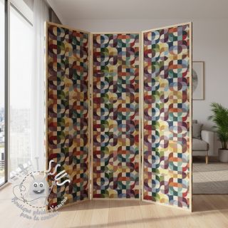 Tissu déco GOBELIN PREMIUM Graphic retro shapes