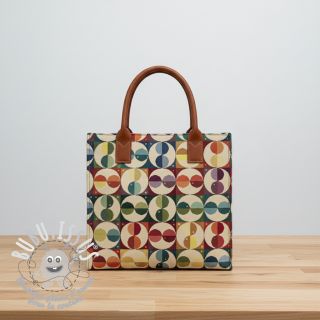 Tissu déco GOBELIN PREMIUM Graphic square circle