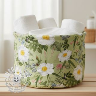 Tissu déco Romantic rose garden digital print