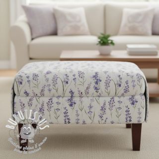 Tissu déco premium Watercolour lavender field