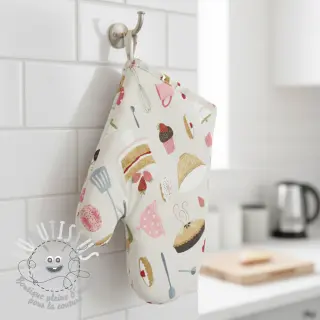 Tissu déco premium Baking sweet recipe