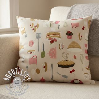 Tissu déco premium Baking sweet recipe