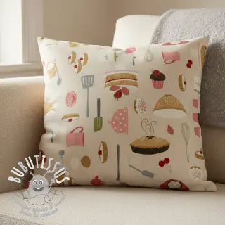 Tissu déco premium Baking sweet recipe