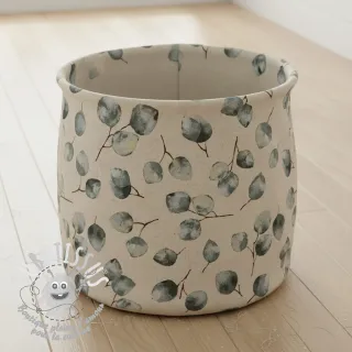Tissu déco Linenlook Eucalyptus watercolour branch