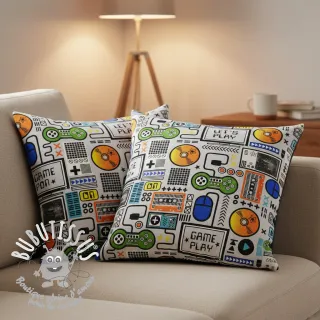 Tissu déco premium Game computer