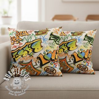 Tissu déco premium Graffiti street art