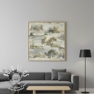 Tissu déco Winter landscape digital print