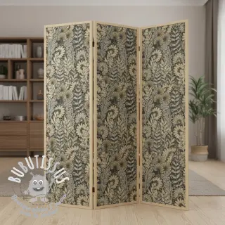 Tissu déco jacquard Boho leaves