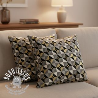 Tissu déco jacquard Diamond cube luxury