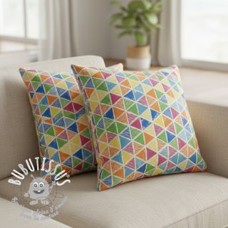Tissu déco premium Rainbow triangle