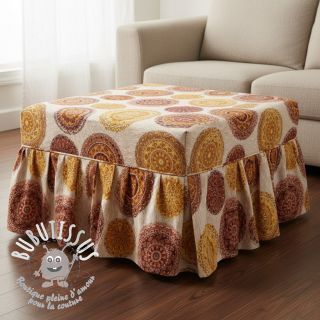 Tissu déco premium Mandala circle