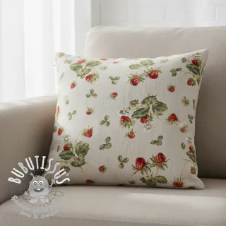 Tissu déco Linenlook Wild strawberries