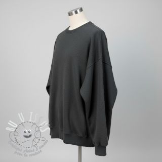 Sweat envers minkee MELANGE dark grey
