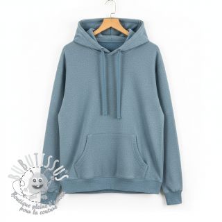 Sweat envers minkee MELANGE old blue
