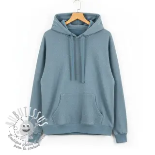 Sweat envers minkee MELANGE old blue