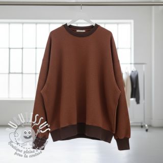 Sweat envers minkee MELANGE brick