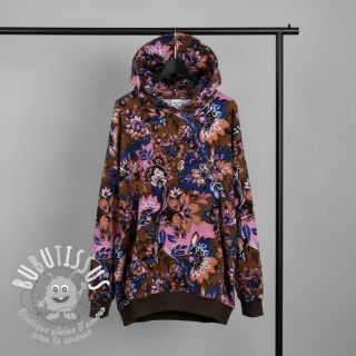 Sweat Flowers Mici brown digital print