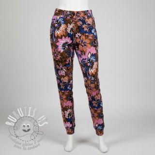 Sweat Flowers Mici brown digital print