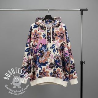 Sweat Flowers Mici ecru digital print