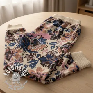 Sweat Flowers Mici ecru digital print