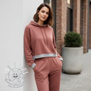 Sweat envers minkee JOGGING henna melange