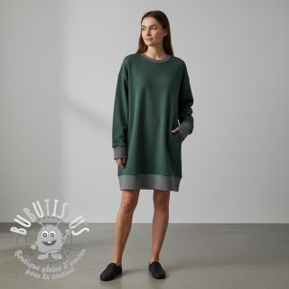 Sweat envers minkee JOGGING dark green melange