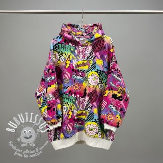 Sweat Manga fuchsia digital print