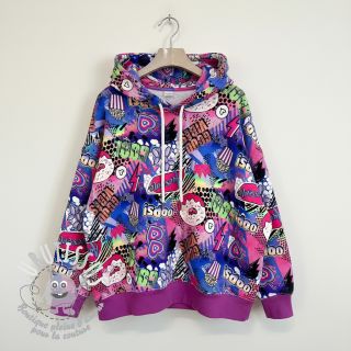 Sweat Manga cobalt digital print