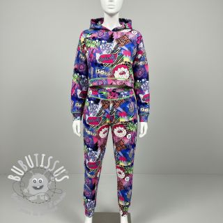 Sweat Manga cobalt digital print