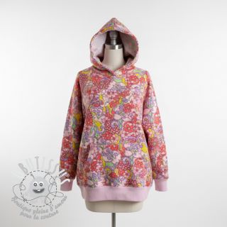 Sweat Abstract flowers pink digital print