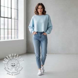 Sweat envers minkee JOGGING soft blue