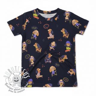 Jersey Dogs navy digital print