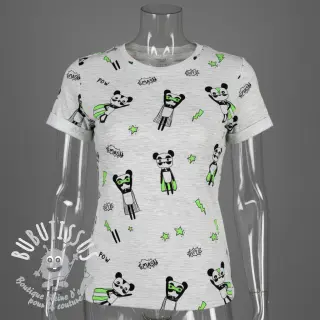 Jersey NEON Super heroes ecru melange
