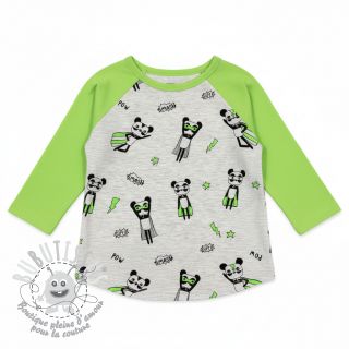 Jersey NEON Super heroes ecru melange