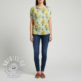 Jersey VISCOSE Enjoy The Silence lemon digital print